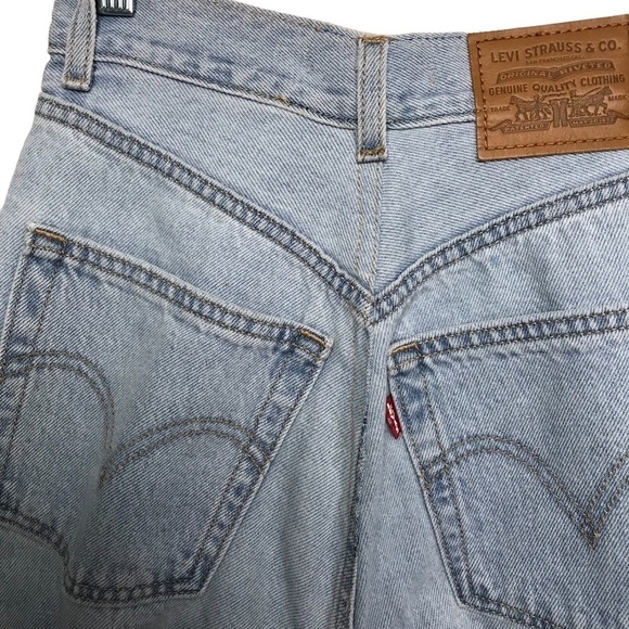 Levi's High Loose Loosey Goosey Straight Leg Jeans Size 26 Altered - Picture 12 of 15